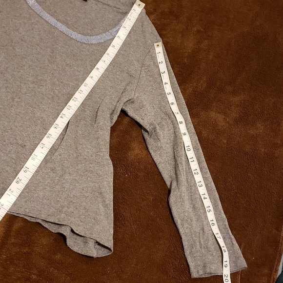 Petite XL beaded neckline, grey sweater, Apt. 9 - Picture 9 of 12